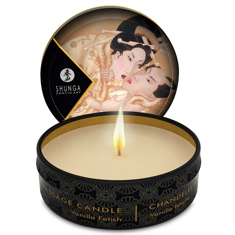 SHUNGA Caress by Candlelight – Massagekerzen-Display, 24 Stück
