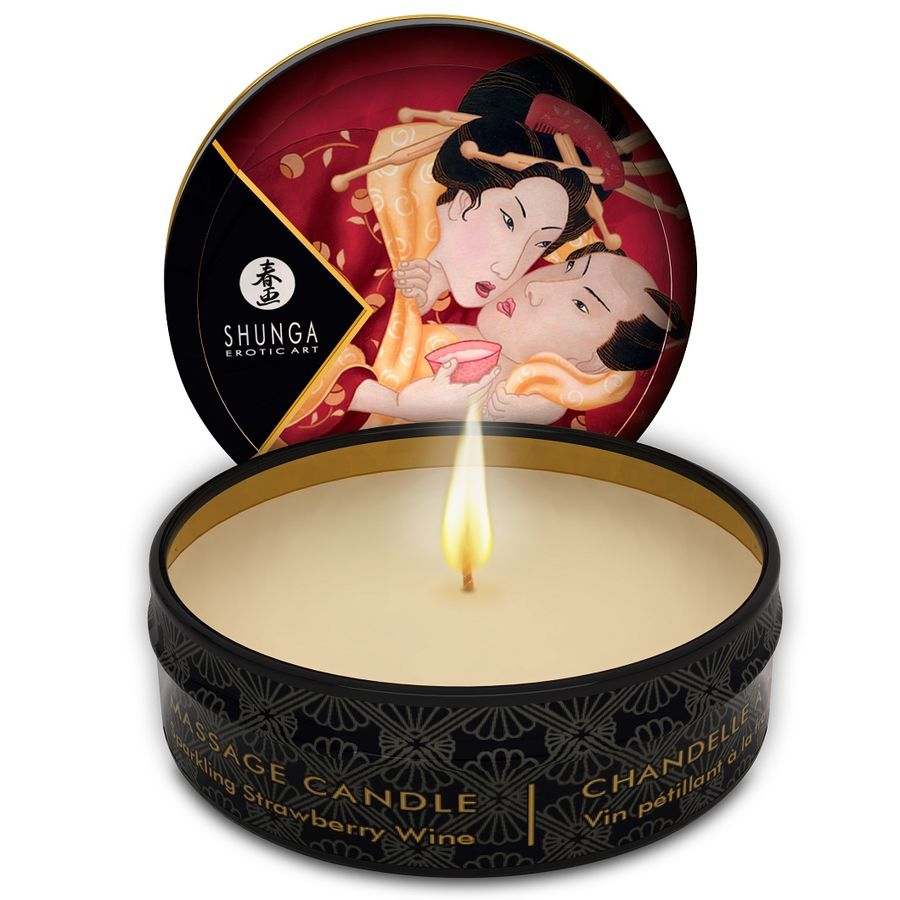 SHUNGA Caress by Candlelight – Massagekerzen-Display, 24 Stück
