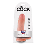 KING COCK – Klassischer Dildo mit Hoden