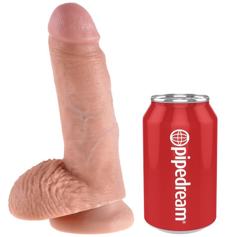 KING COCK – Klassischer Dildo mit Hoden