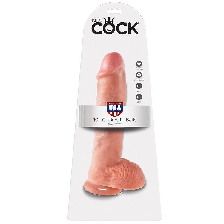KING COCK – Klassischer Dildo mit Hoden