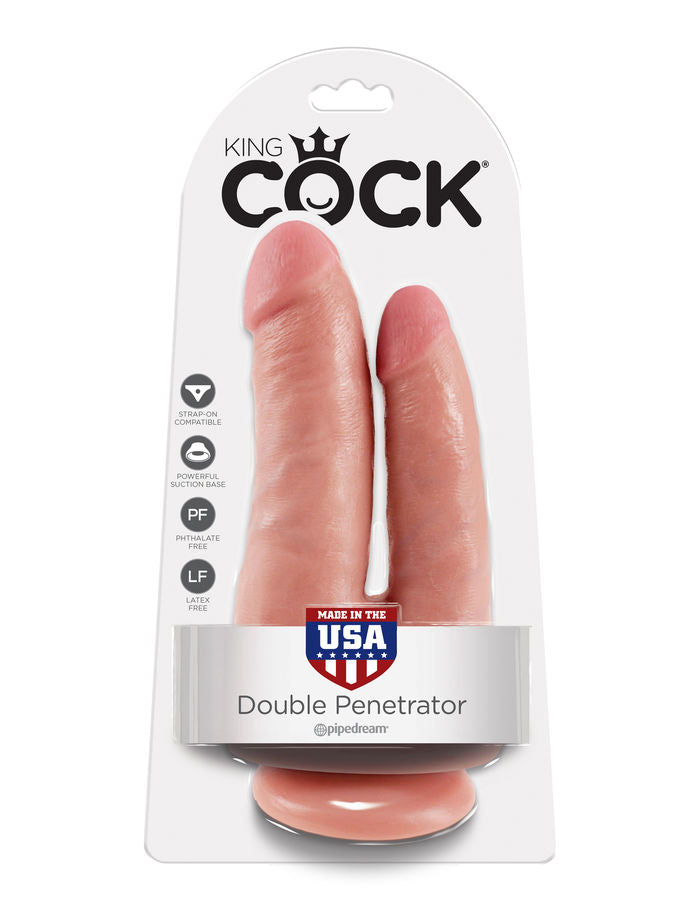 KING COCK Double Penetrator – Flesh