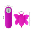 BAILE Butterfly – Klitoris-Stimulator mit Fernbedienung, 12 Geschwindigkeiten, lila