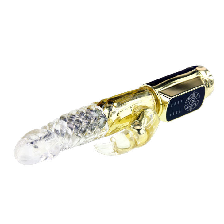 BAILE Rabbit Gold Prince – Rotations-Vibrator mit LED-Licht