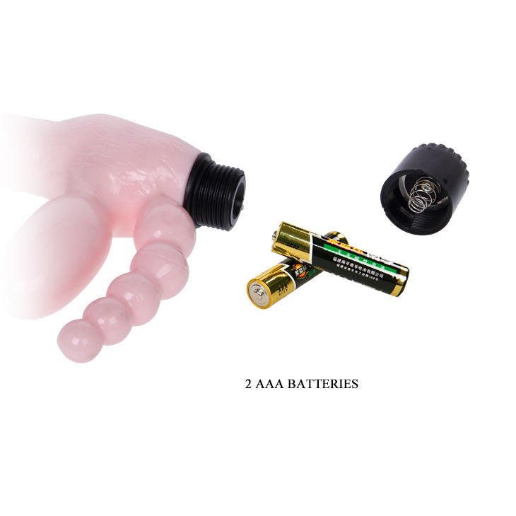BAILE – Harnais sans corde TPR avec Vibration et stimulation anal 25.4 cm