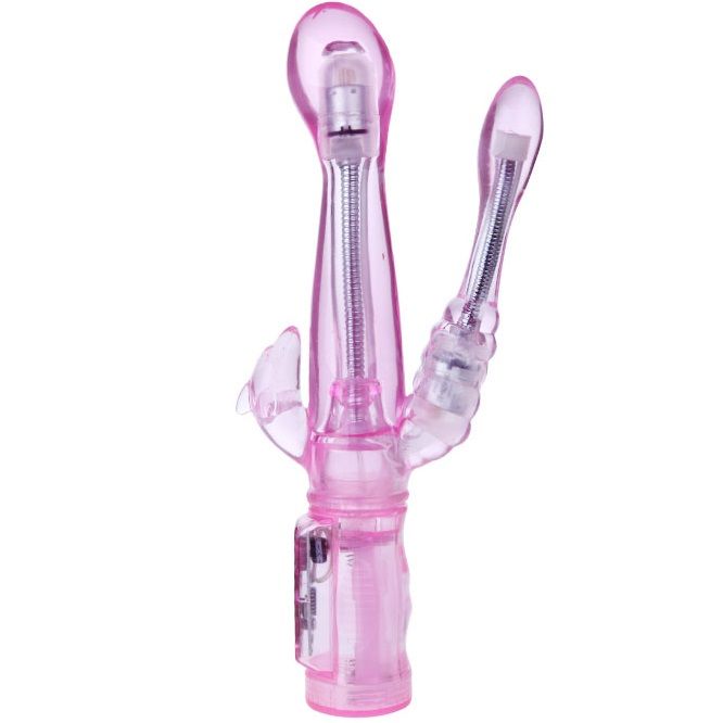 BAILE – Vibrateur flexible avec stimulateur anal
