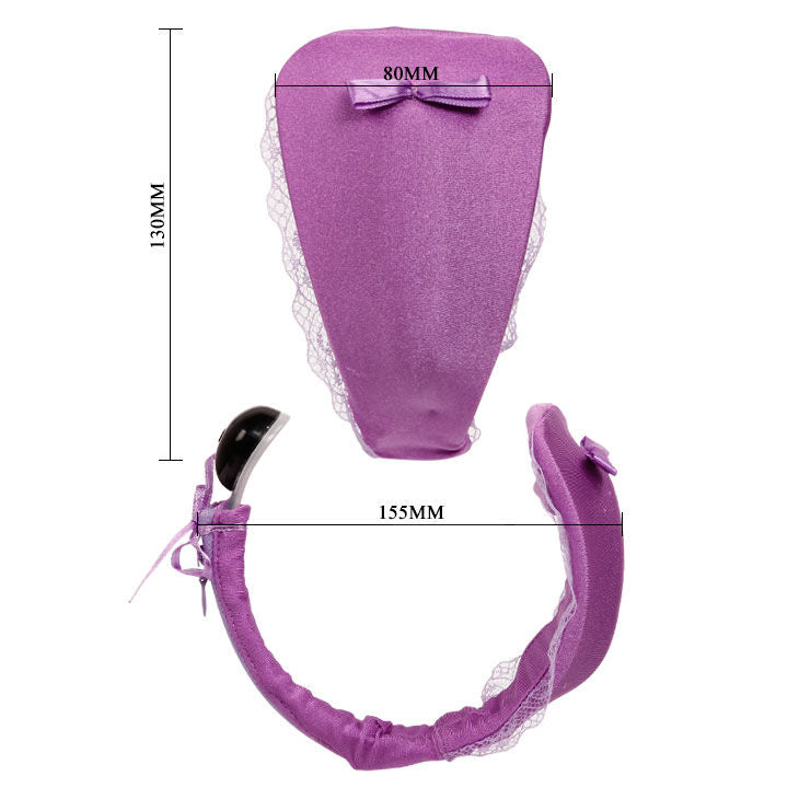 BAILE – Tanga mit Vibrator und Fernbedienung, Flieder