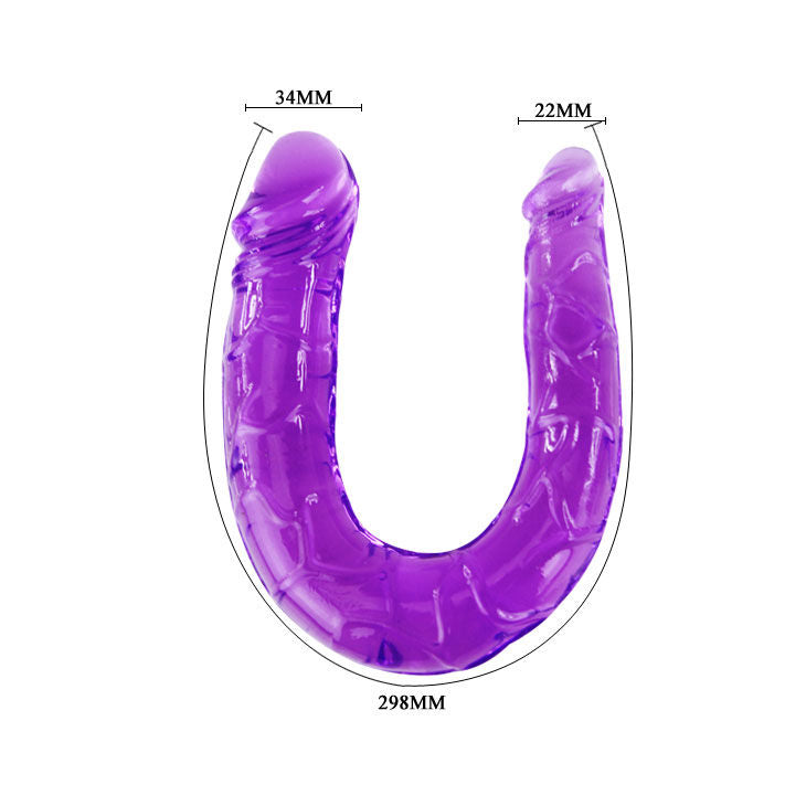 BAILE – Doppeldildo aus flexiblem Gel, Flieder