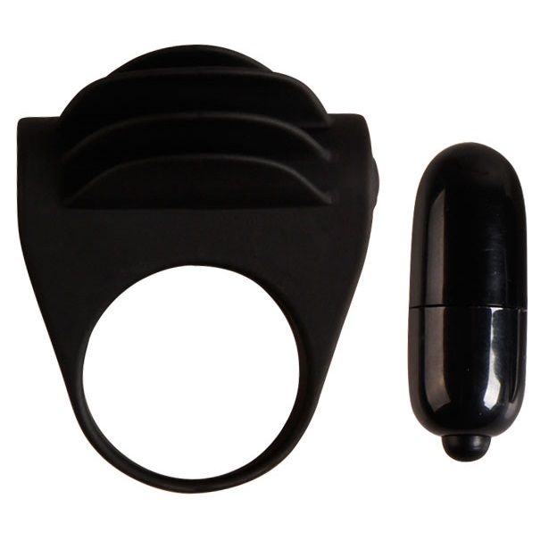 PRETTY LOVE Chester – Anello vibratore nero