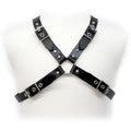 LEATHER BODY Buckle – Imbracatura con fibbia nera per uomo