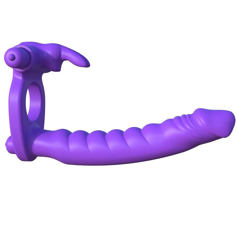 FANTASY C-RINGZ – Silicone double vibrator rabbit