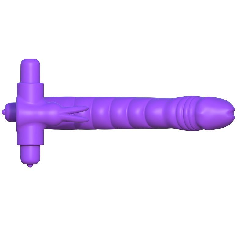 FANTASY C-RINGZ – Silicone double vibrator rabbit