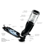 EXTREME TOYZ PDX Mega Bator – USB male masturbator ano black