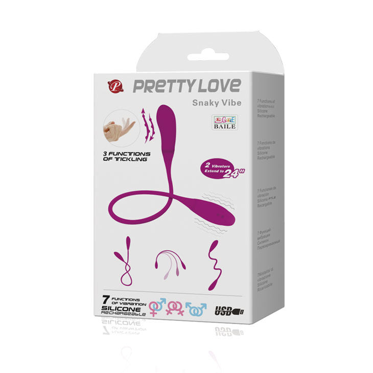 PRETTY LOVE Smart – Vibrateur Snaky Vibe 7 v + 3 chatouilles
