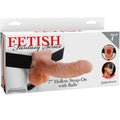 FETISH FANTASY SERIES – SERIES HOLLOW STRAP-ON WITH BALLS FLESH