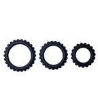 BAILE Titan – 3er-Set Cockringe in Schwarz, 2.8/2.4/1.9 cm