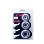 BAILE Titan – 3er-Set Cockringe in Schwarz, 2.8/2.4/1.9 cm