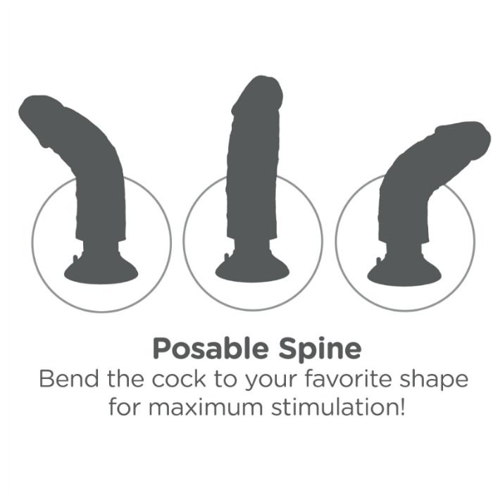 KING COCK – Vibrationsdildo mit Hoden