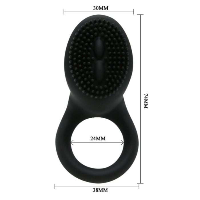 PRETTY LOVE Cobra – Vibrator ring black