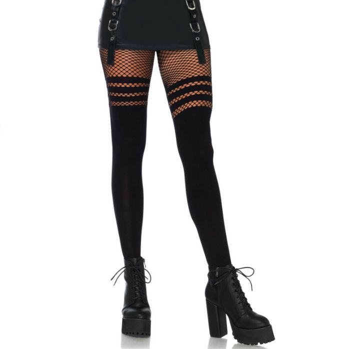 LEG AVENUE – Collant con righe fisnhet