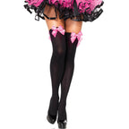 LEG AVENUE – NYLON THIGH HIGHS WITH BOW