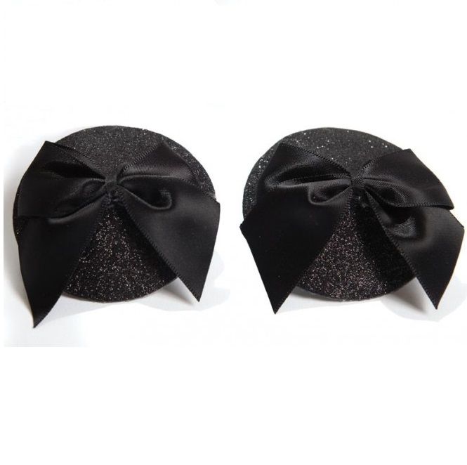BIJOUX INDISCRETS Burlesque – Copritezzoli  lucidi con fiocco