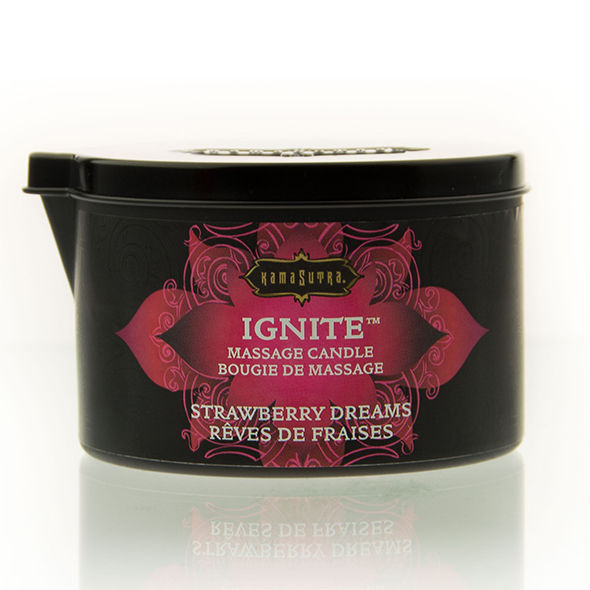 KAMASUTRA Strawberry Dreams – Bougie de massage fraise rêves 170 gr