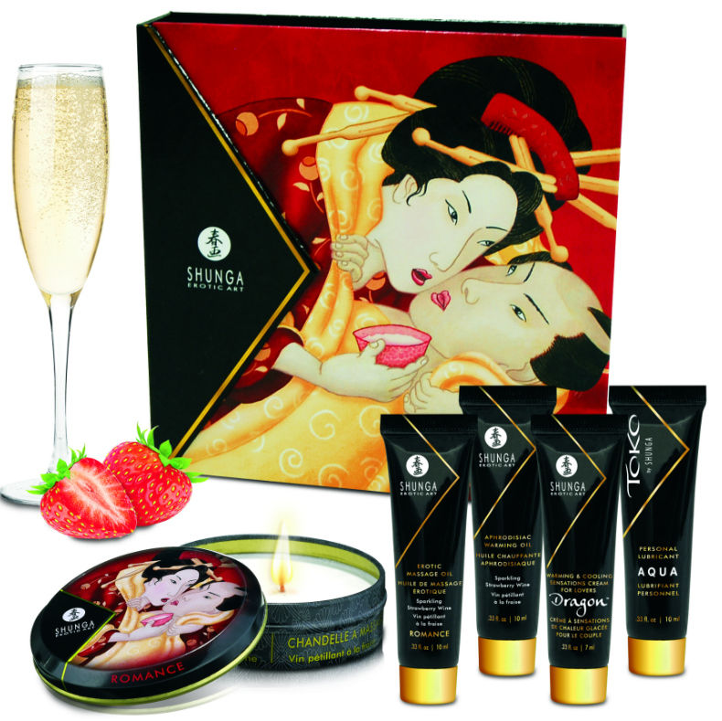 SHUNGA – Kit segreto Geisha fragole e cava