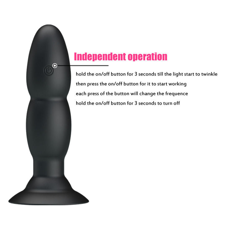 PRETTY LOVE – Analplug mit Vibration, Rotation und Fernbedienung