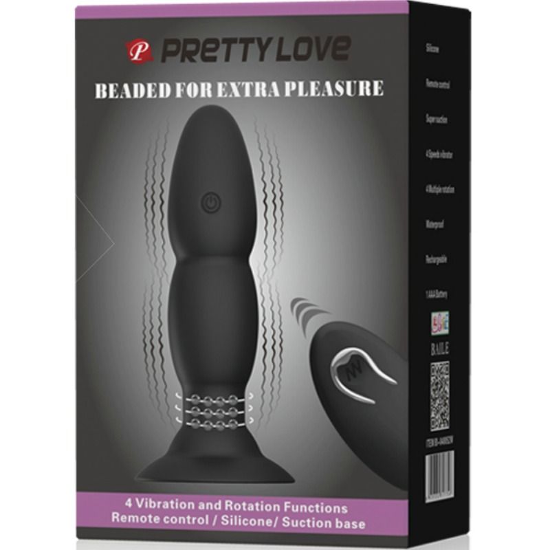 PRETTY LOVE – Analplug mit Vibration, Rotation und Fernbedienung