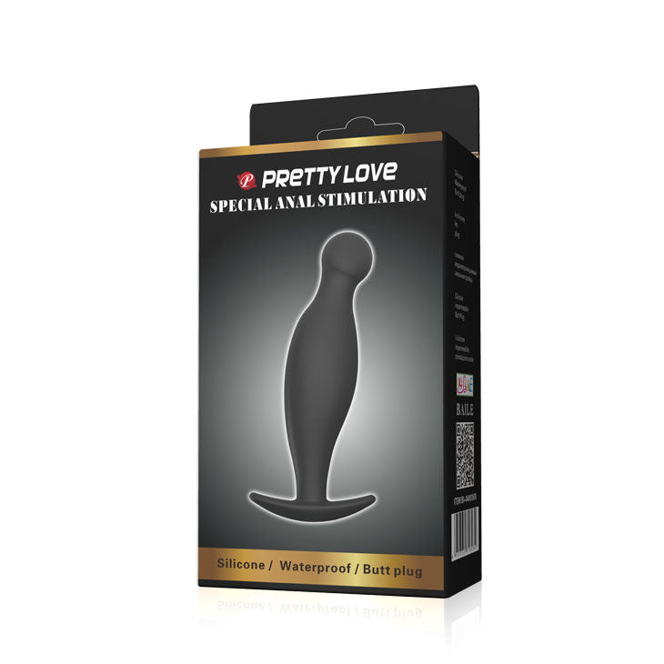 PRETTY LOVE – Plug anal en silicone e 11.7 cm noir
