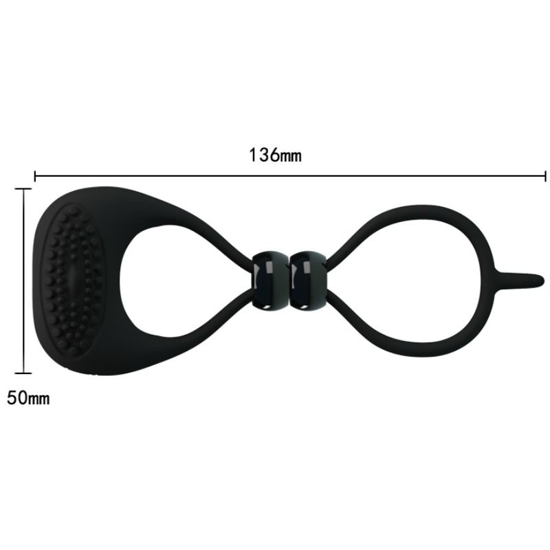 PRETTY LOVE – Double anneau pour pénis et testicules