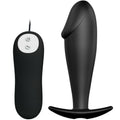 PRETTY LOVE – Analplug in Penisform mit 12 Vibrationsmodi, schwarz