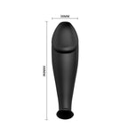 PRETTY LOVE – Analplug in Penisform mit 12 Vibrationsmodi, schwarz