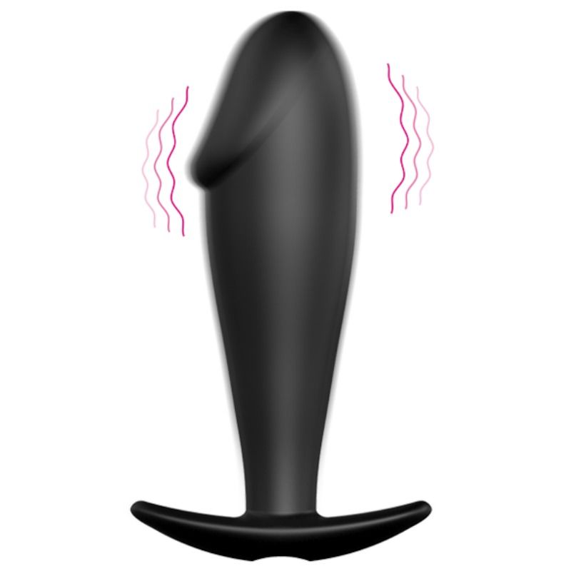PRETTY LOVE – Analplug in Penisform mit 12 Vibrationsmodi, schwarz