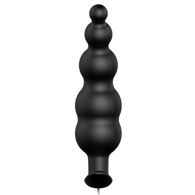 PRETTY LOVE – Plug anal silicone extra stimulation et 12 modes de vibration noir