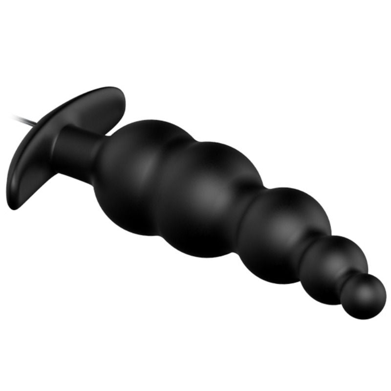 PRETTY LOVE – Plug anale in silicone extra stimolazione e 12 modalit di vibrazione nero