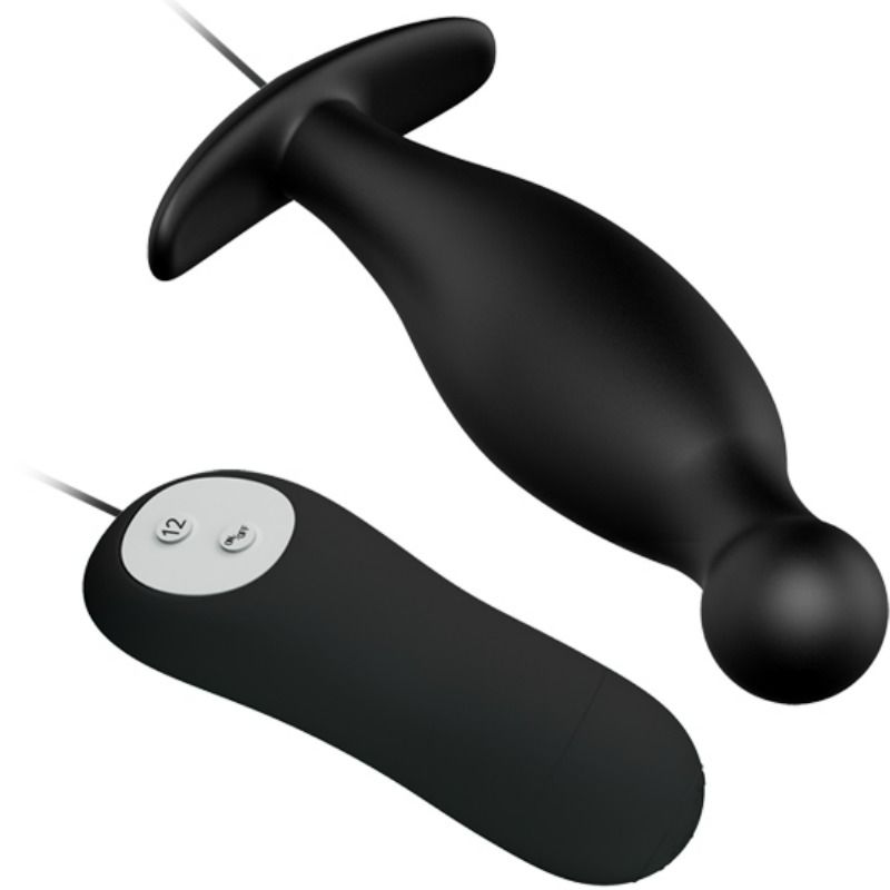 PRETTY LOVE – Plug anale in silicone 12 modalit di vibrazione nero