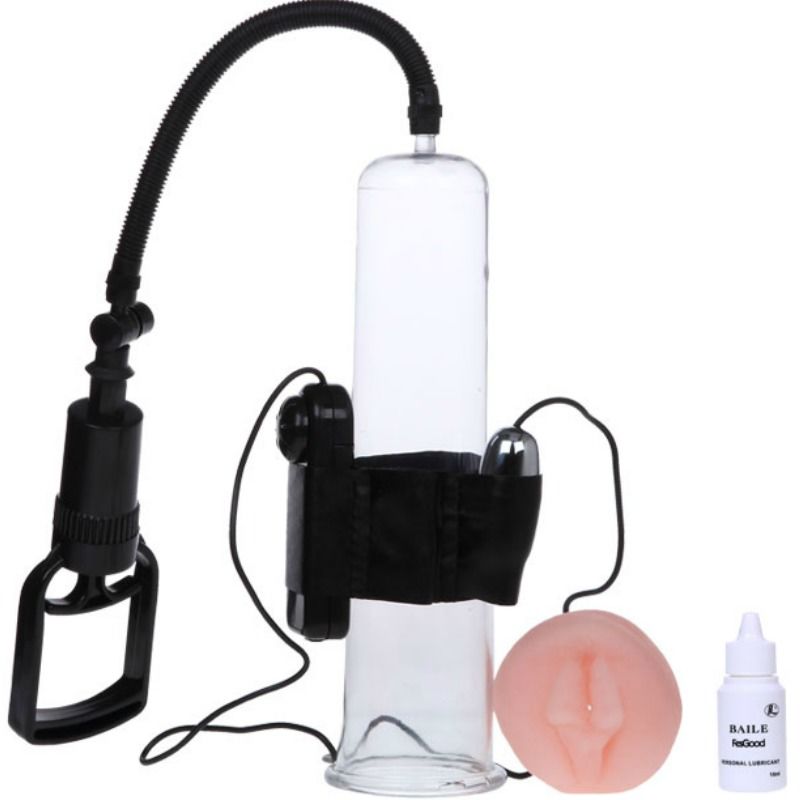 BAILE – Penis-Vakuumpumpe mit Vibration und Fernbedienung