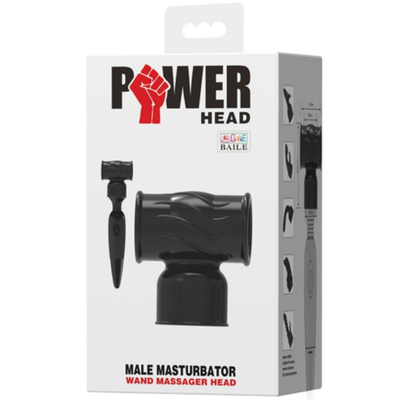 BAILE – Auswechselbarer Powerkopf für männliches Massagegerät