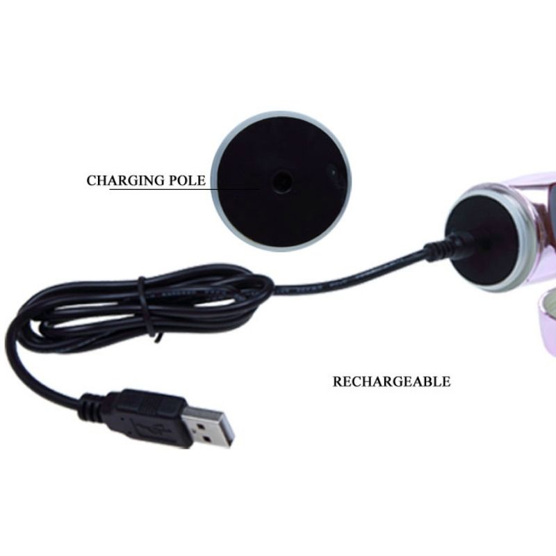 BAILE – Vibratore ricaricabile con rotazione e stimolatore a farfalla pulsante