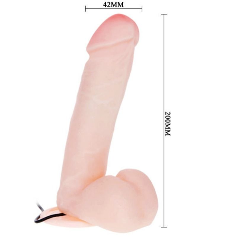 BAILE – REALISTIC DILDO WITH VIBRATION AND ROTATION 20 CM