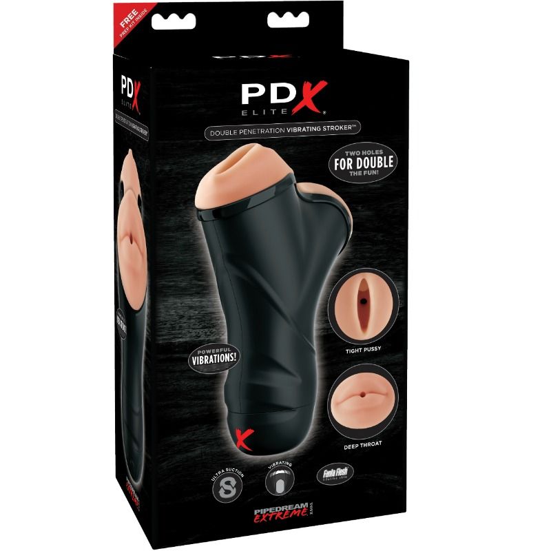 PDX ELITE – Stroker vibrante a doppia penetrazione