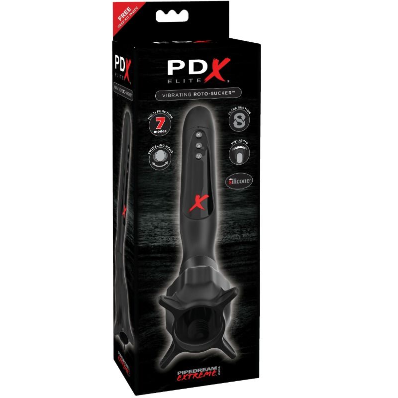 PDX Elite Roto-Sucker – Vibrierender Stimulator mit Saugfunktion
