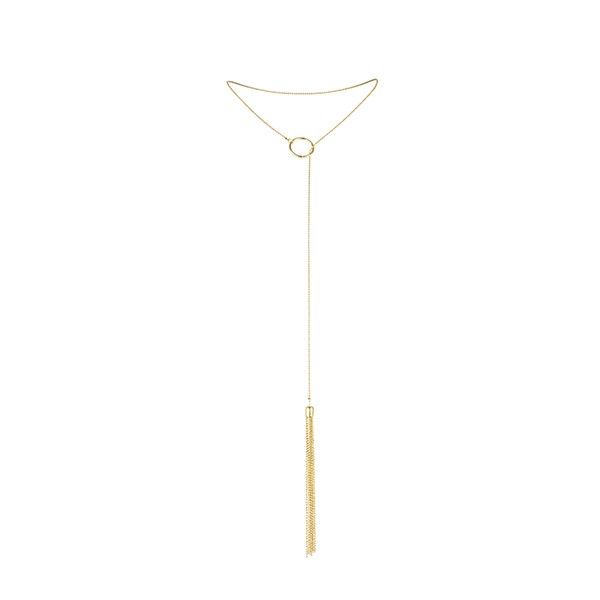 BIJOUX INDISCRETS Magnifique – Metallkette mit goldenen Fransen
