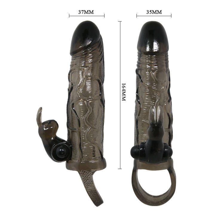 BAILE Brave – Couvre-pénis  man avec lapin noir 16.5 cm