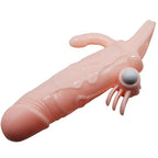 BAILE Brave – Copertura pene uomo coraggioso con clitito e carne per stimolazione anale 16.5 cm