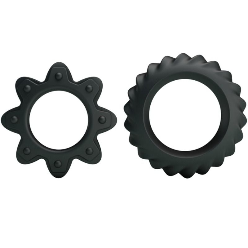 BAILE Flowering – 2er-Set Silikon-Penisringe