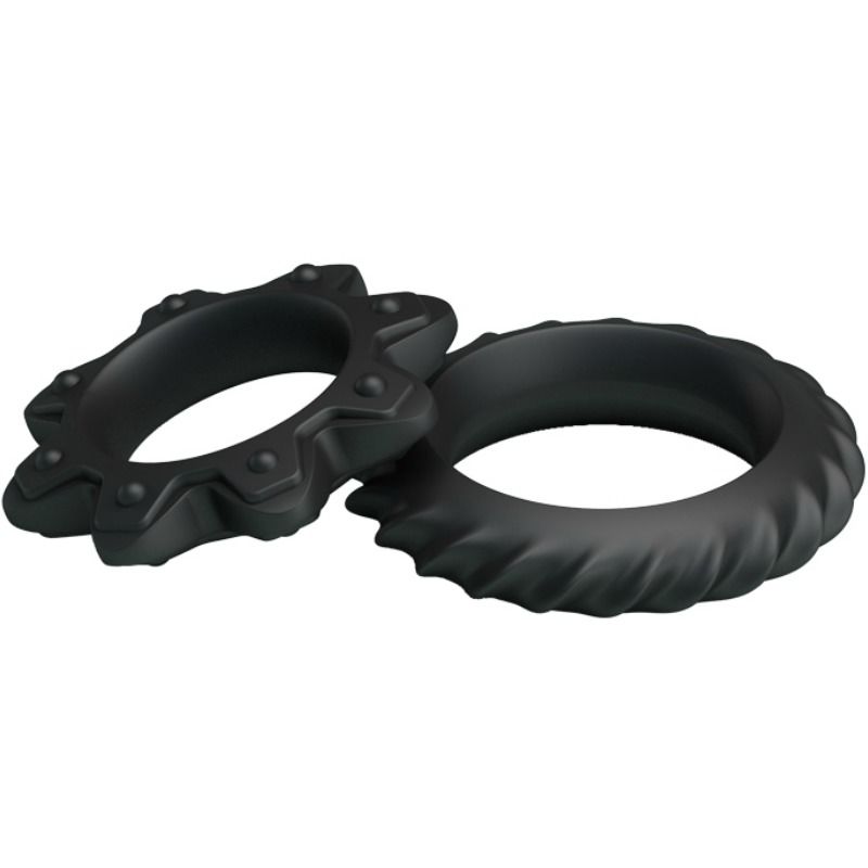 BAILE Flowering – 2er-Set Silikon-Penisringe