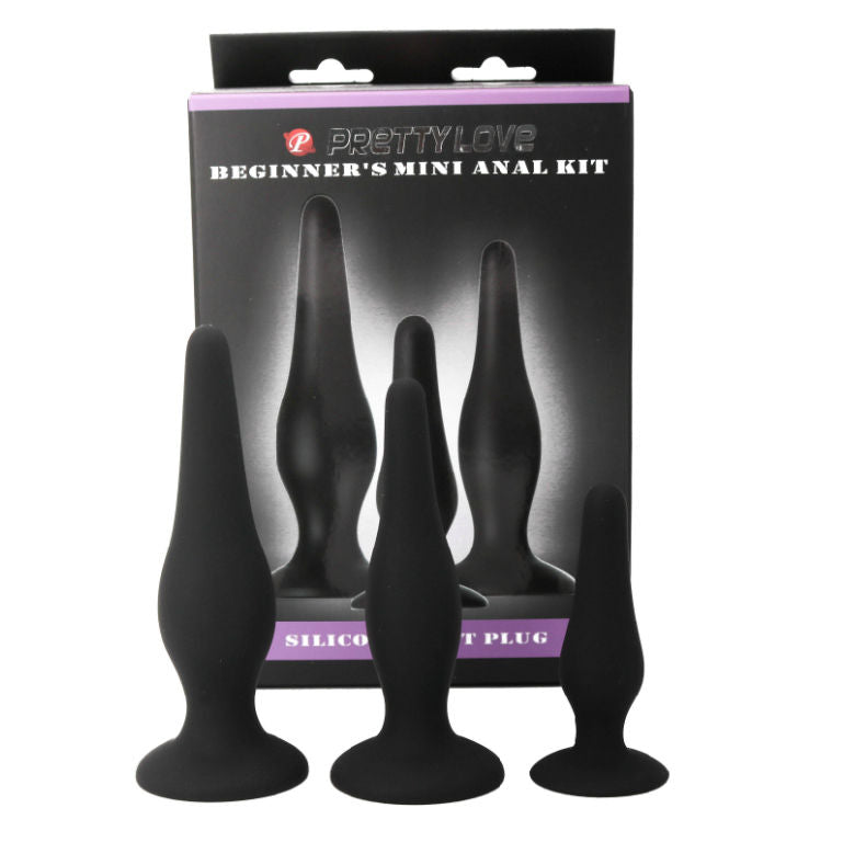 PRETTY LOVE – Anal plugs silicone initiation kit